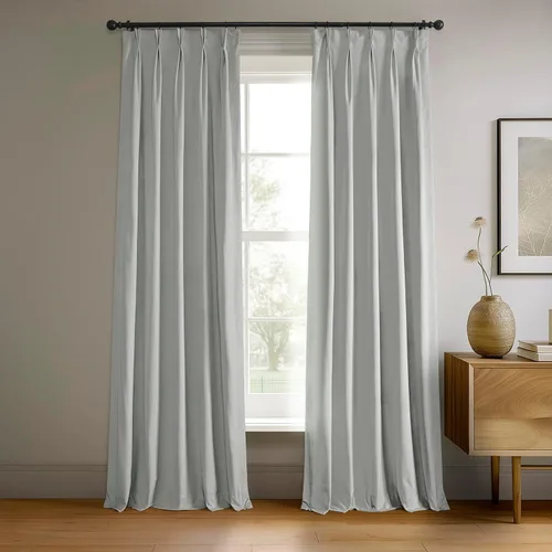 Miniatura 21 de HPD Half Price Drapes Cortinas Opacas de Terciopelo - 84 Pulgadas de Largo 1 Panel Cortina Opaca Signature Plisada para Sala de Estar y Dormitorio