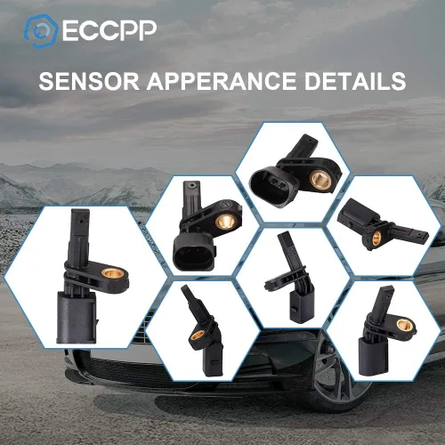 Miniatura 4 de ECCPP Sensor de velocidad de rueda ABS delantero izquierdo compatible con 2006-2013 A3, 2008-2011 TT, 2004-2005 para Porsche Carrera GT, para VW