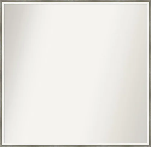 Miniatura 26 de Amanti Art Espejo de baño plateado para sobre el fregadero, 33 x 45 pulgadas, espejo de tocador rectangular blanco plateado y plateado, marco