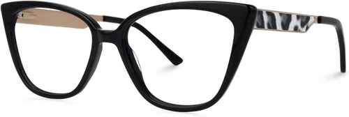 Miniatura 2 de Zeelool Marco de gafas de ojo de gato de gran tamaño de acetato vintage con lente transparente sin receta para mujeres Knapp ZWA215110