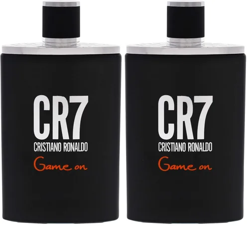 Cristiano Ronaldo CR7 Game On - Fragancia aromática para hombres, aroma amaderado y seductor, esencia tropical y densa, una estética oscura y