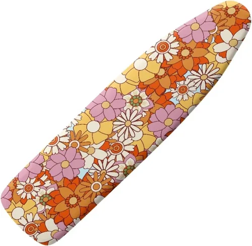 Miniatura 44 de Funda floral a prueba de arañazos para tablas de planchar de tamaño estándar, reflectante, con 3 ganchos y bucles para decoración de tablas de 15 x