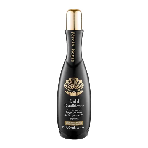 PÉROLA NEGRA Gold Therapy Home Care Acondicionador, para todo tipo de cabello - 10.14 Fl.Oz