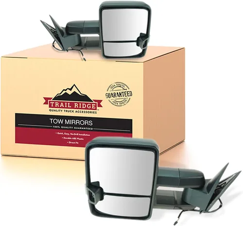 Miniatura 12 de Trail Ridge Juego de espejos de remolque de 2 piezas para el lado del conductor y del pasajero compatible con Ford F-150 FO1320479 FO1321479