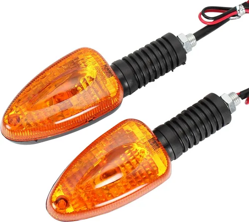 2 indicadores de señal de giro delanteros o traseros para motocicleta, compatibles con BMW R1100/R1150/R1200/R850 1994–2007 (ámbar)