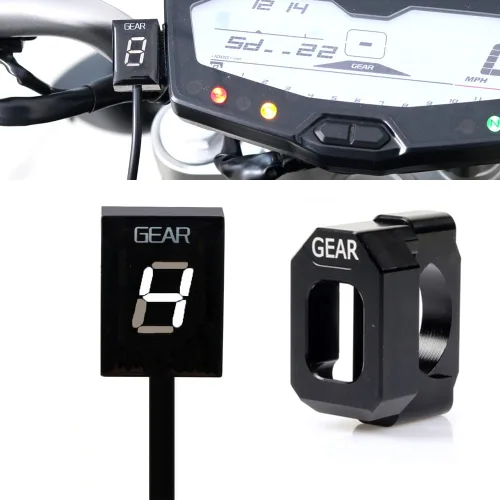 Miniatura 9 de Impermeable 1-6 velocidades LED Indicador digital de engranajes Medidor de pantalla para Yamaha FZ6 FZ6R FZS600 FZS1000 Fazer XJ6 YZF-R6 R6S R1 FZ8