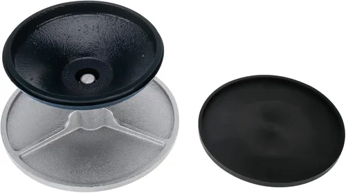 Miniatura 8 de HighFree Rueda que esculpe de 7 pulgadas, rueda de bandas resistente toda la placa giratoria de la construcción del metal con los rodamientos