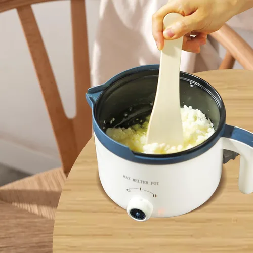 Miniatura 7 de Ksedcon Olla de fusión de velas, derretidor eléctrico de cera para hacer velas con boquilla de vertido, olla pequeña antiadherente para hacer velas