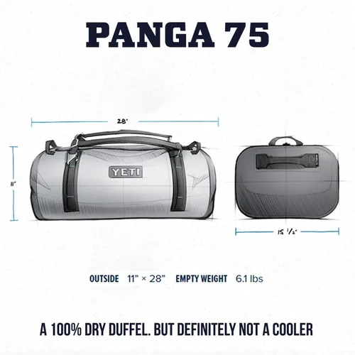 Miniatura 6 de YETI Panga. Bolsas herméticas, impermeables y sumergibles. Gris (Storm Gray)