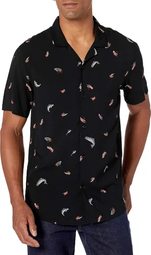 Miniatura 2 de Goodthreads Camisa hawaiana de manga corta con cuello de campamento para hombre