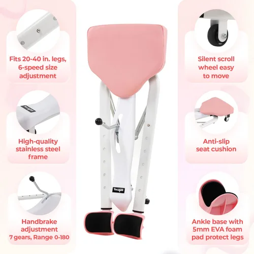 Miniatura 2 de Yes4All Máquina Estiradora de Piernas Divisoria para Flexibilidad Versátil 330 libras Resistente Mango Estrecho y Ancho con Agarre de Goma