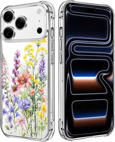 Miniatura 53 de Funda transparente de girasol compatible con iPhone SE 2022 SE 2020 7 8, funda trasera floral para niñas y mujeres, funda protectora transparente