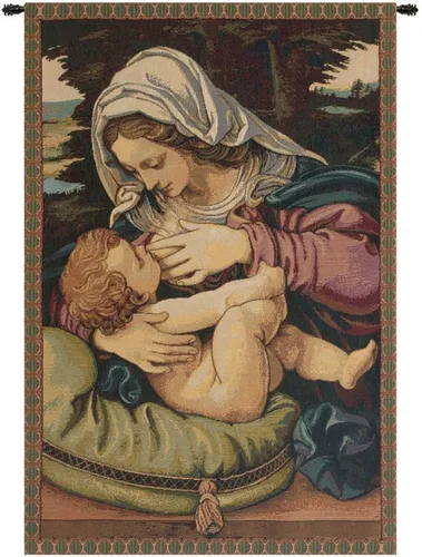 Miniatura 32 de Madonna Di Medjugorie - Tapiz italiano para colgar en pared, 6 pulgadas x 9 pulgadas, algodón/viscosa/poliéster por Raoul Vitale