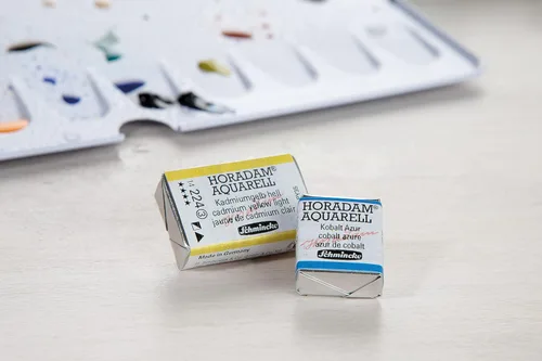 Miniatura 2 de Schmincke - HORADAM® AQUARELL - acuarelas de los mejores artistas, 786 Antracita, 14 786 044, 1/2 sartén