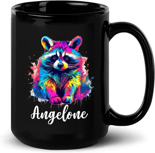 Miniatura 8 de Taza de café personalizada con nombre, taza de café personalizada con animales marinos coloridos del océano, 11 onzas, 15 onzas, taza de cerámica