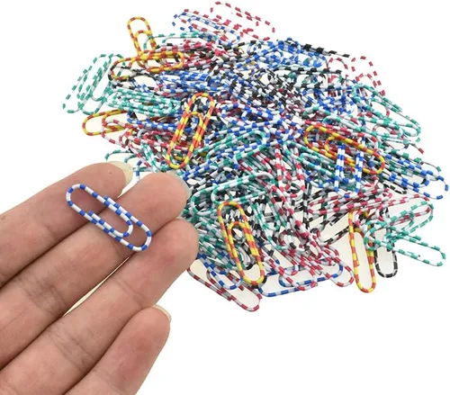 Miniatura 10 de HAHIYO Clips de papel grandes de 1.1 pulgadas (1.102 in) de longitud, clips negros con revestimiento de vinilo para evitar arañazos y desgarros
