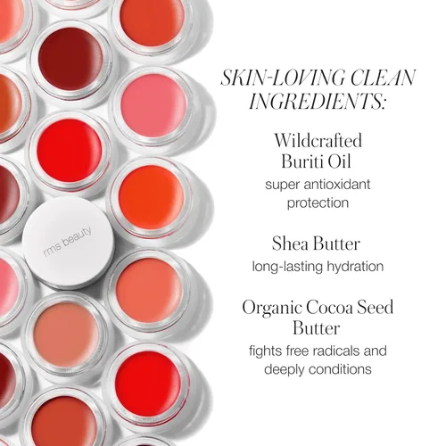 Miniatura 4 de RMS Beauty Lip2Cheek Crema de Rubor y Tinte Labial – Crema Hidratante de Uso Múltiple, Pigmentos Naturales, Brillo Ligero, de Larga Duración, Demure