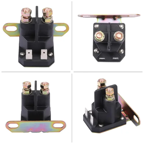 Miniatura 2 de Stylemafia Solenoide de arranque compatible con John Deere AM138068 MTD 725-04439, apto para tractor cortacésped John Deere MTD Cub Cadet