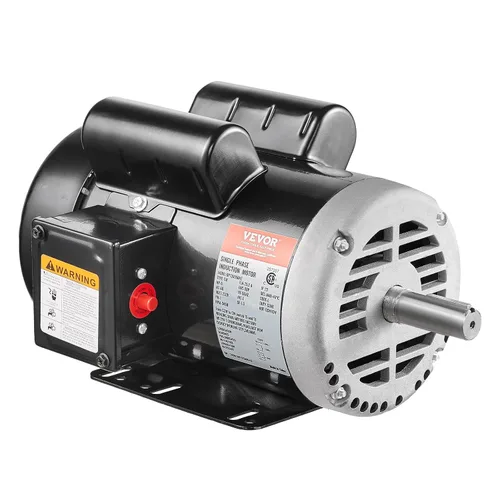 Miniatura 11 de VEVOR Motor Eléctrico de Compresor de Aire de 2 HP, 115/230V, 20/10 Amperios, Marco 56 3450 RPM, Eje Claveado de 5/8 Pulgadas, Longitud de Eje