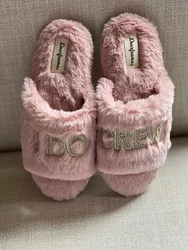 Miniatura 8 de Dearfoams Womens BrideBridesmaid I Do I Do Crew Giftable Wedding Slide Slipper