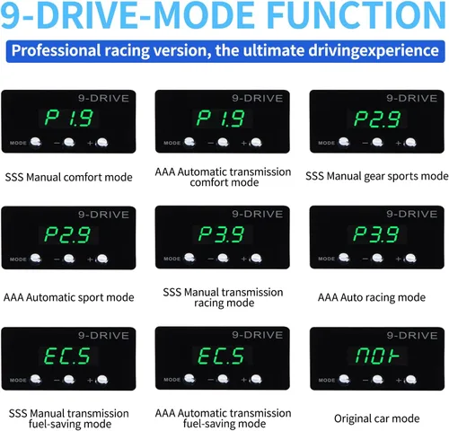 Miniatura 4 de Controlador de Respuesta del Acelerador, Pedal de Acelerador Electrónico Inteligente de 9 Modos y 9 Unidades para Carreras para Audi Bentiey PORSCHE