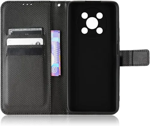 Miniatura 4 de Funda de piel sintética para Huawei Nova Y90, funda con tapa para Huawei Nova Y90 / Enjoy 50 Pro CTR-AL00, color negro