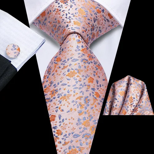 Miniatura 61 de Dubulle Corbata tejida de cachemira para hombre y gemelos de pañuelo para hombre, conjunto de gemelos para boda formal y negocios