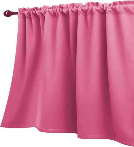 Miniatura 10 de KOUFALL Cenefa beige para ventanas de 16 pulgadas de largo, cortinas cortas para filtrar la luz sobre el fregadero