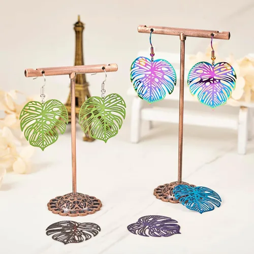 Miniatura 24 de FASHEWELRY 16 dijes de plumas de arco iris de acero inoxidable con alas de filigrana, adornos de metal de 4 colores para hacer joyas, pulseras