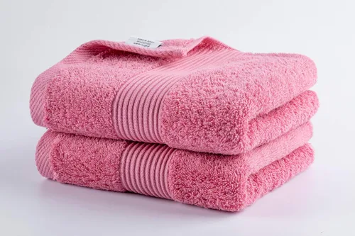 Toalla de mano de 16 x 30 pulgadas, ultra suave y altamente absorbente, color rosa puro, duradera, para baño, hotel, spa, salón y gimnasio, juego de