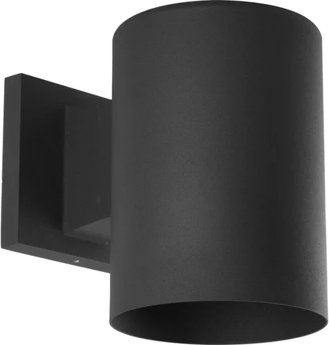 Cylinder Collection - Farol de pared moderno para exteriores, 5 pulgadas, color negro