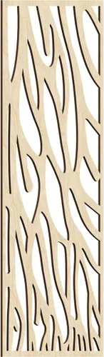 Miniatura 176 de 9 3/8"W x 24 3/8"H x 1/4"T Bristol Decorativos Paneles de Pared de Madera Calado, Cereza