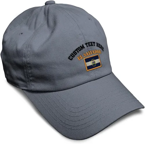 Miniatura 41 de Speedy Pros Sombrero de béisbol suave bordado papá sombrero El Salvador bandera bordado hombres y señoras gorra de béisbol algodón