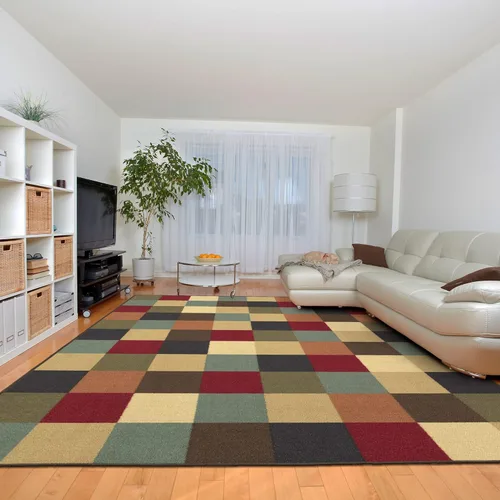 Miniatura 54 de Ottomanson Alfombras de 5 x 6 pies 6 pulgadas para sala de estar, alfombra de área para dormitorio, antideslizante, duradera y grande para zonas