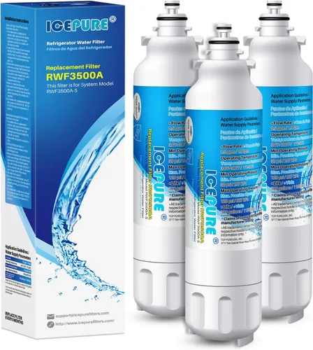 ICEPURE Filtro de agua para refrigerador ADQ73613401 compatible con LG LT800P, LT800PC, ADQ736134, ADQ73613402, ADQ75795104, Kenmore 9490,