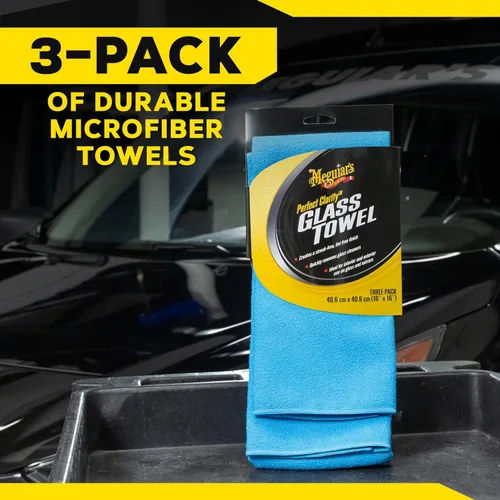 Miniatura 9 de Toallas de vidrio Meguiar's Perfect Clarity, mantenga las ventanas brillantes usando toallas de limpieza de vidrio reutilizables premium con un