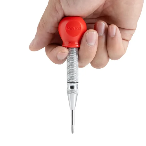 Miniatura 2 de NEIKO 02638A - Punzón central automático de 5 pulgadas para metal, herramienta de perforación central con resorte de impacto ajustable, punzón