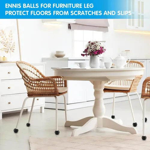 Miniatura 5 de 35 pelotas de tenis precortadas a granel para patas de muebles, fundas de pies de silla, pelotas de protección para el suelo, cubiertas para patas