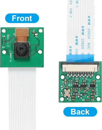 Miniatura 3 de Weewooday 4 piezas 5 megapíxeles 1080p sensor OV5647 mini módulo de cámara con cable de cinta de 6 pulgadas 15 pines compatible con Raspberry Pi