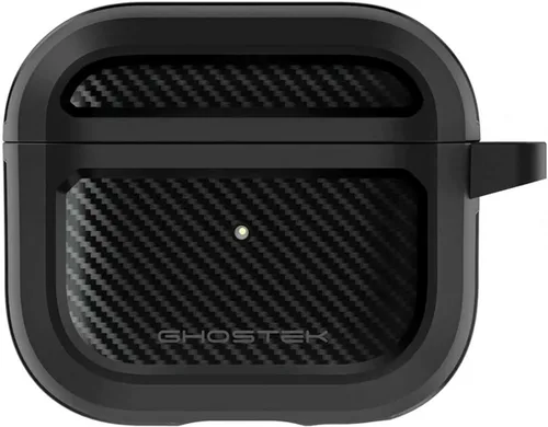 Miniatura 3 de Ghostek CRUSHER - Funda negra para AirPods 3, funda protectora dura de fibra de carbono con diseño de acabado mate para hombres y mujeres