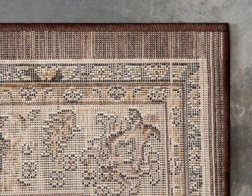Miniatura 260 de Unique Loom Colección Sialk Hill - Alfombra de área Washington (3 pies 3 pulgadas x 5 pies 3 pulgadas, rectángulo, burdeos/crema)