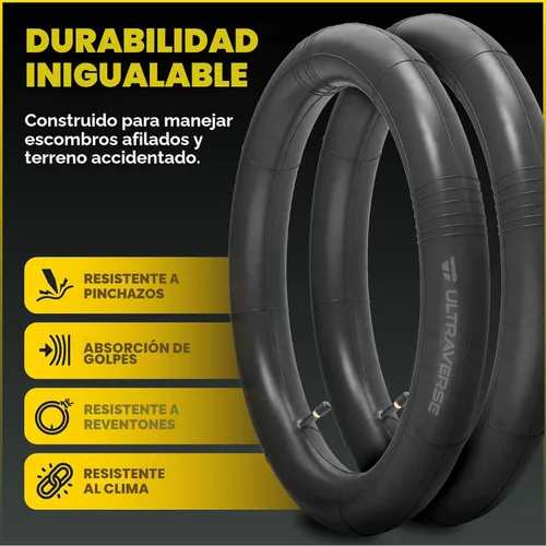 Miniatura 5 de Ultraverse 20x4.0, 24x4.0, 26x4.0, 20x3.0, 26x3.0, 16x3.0, juego de tubos interiores con válvula Schrader, ideal para bicicletas de montaña
