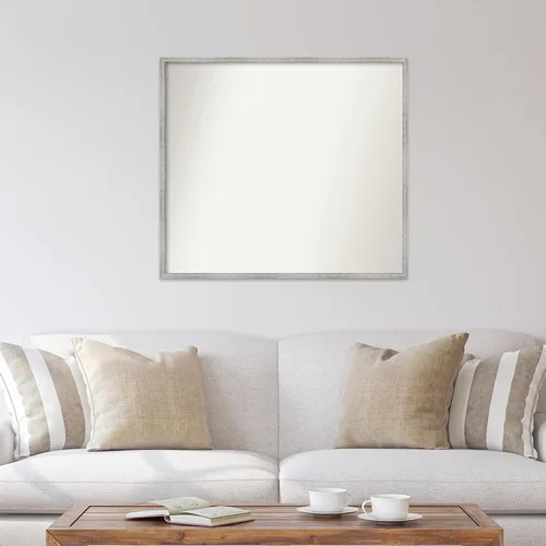 Miniatura 910 de Amanti Art Espejo de baño blanco para sobre el fregadero, 32 x 45 pulgadas, espejo de tocador rectangular blanco esbelto, marco de madera moderno