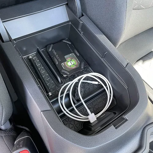 Miniatura 5 de TACORBO - Organizador de consola central compatible con Toyota RAV4 2019 2021 2020 2022 2023 2024 2025 y 2021-2024 2025 RAV4 Prime, bandeja de Negro