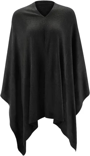 Miniatura 46 de Fomolom Ponchos para mujer, versátil, ligero, tejido sólido, chal envolvente, bufanda, accesorios para mujer
