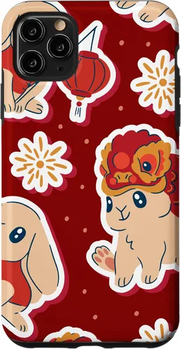 Miniatura 11 de iPhone 12 Pro Max Año del Conejo - Funda del Zodiaco chino Año Nuevo 2023