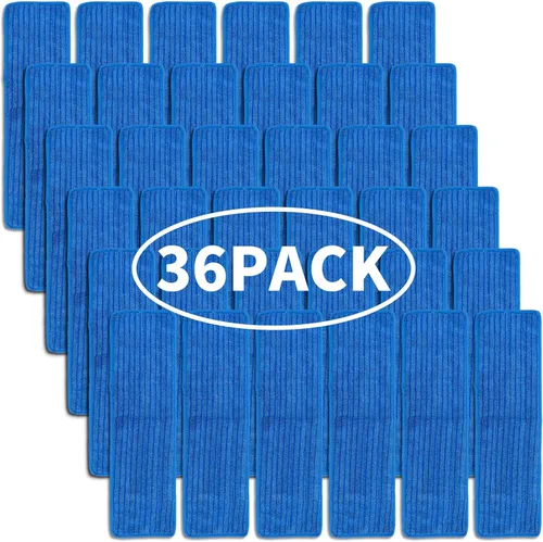 Miniatura 8 de MATTHEW - Almohadillas de repuesto para mopa de microfibra de 18 pulgadas, para mopa húmeda y seca, reutilizables, repuestos de limpieza comercial