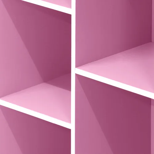 Miniatura 8 de Furinno - Estantería abierta reversible de 5 cubos, color blanco y rosado, 11069WH/PI Blanco/Rosa