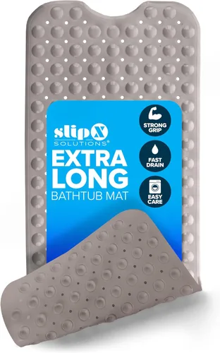 Miniatura 13 de SlipX Solutions - Alfombrilla extra larga y de agarre fuerte para bañera y ducha, para ancianos y niños, de 39 x 16 pulgadas, antideslizante