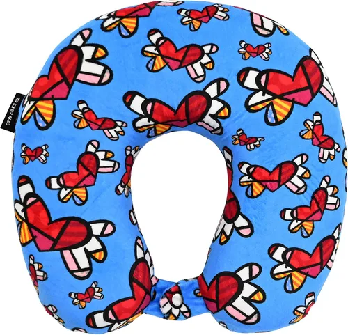 Miniatura 8 de BRITTO Romero - Almohada de cuello de espuma viscoelástica de viaje - corazones voladores